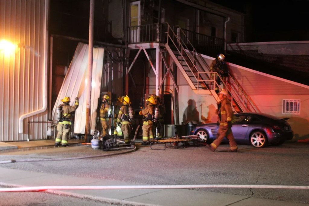 Rochester Firefighters on scene of a Structure fire in Fulton County, Indiana